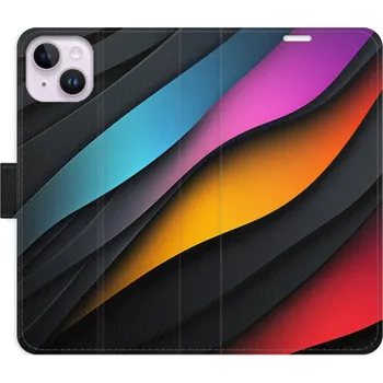 Pouzdro na mobilní telefon Flipové pouzdro iSaprio - Color Waves - iPhone 14 Plus