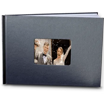 Fotokniha Akce na fotoknihy. Desky A4 na šířku v antracit barvě. Fotokniha do 24hod - motiv svatební krajka