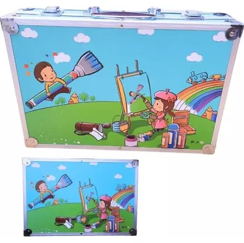 Maaleo Velká sada na malování v duralovém kufru 145 ks, děti