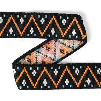 Pruženka oděvní vzorovaná 25 mm 7 metrů černá