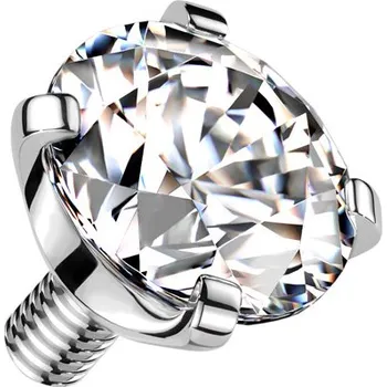 Piercing Šperky4U Náhradní kamínek TITAN, závit 1,2 mm, 3mm - TIT1069-03C