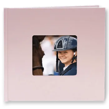 Fotokniha Nejlepší VELKÁ foto-kniha a kvalita pro vzpomínky. Desky růžové - motiv béžové pozadí