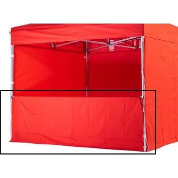 Příslušenství pro zahradní stavbu TENTino Polobočnice - Půlstěna 3 metry Úchopy na: SMALL/STEEL HEXAGON, Barva opláštění: 7A - ČERVENÁ