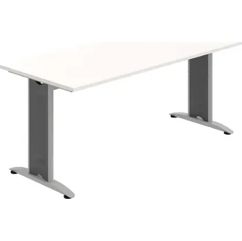 Kancelářský vozík HOBIS kancelářský stůl jednací rovný - FJ 1800, bílá + doprava zdarma