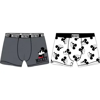Chlapecké boxerky Mickey Mouse 5233A370 2ks, bílá / šedá