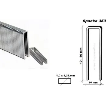 Průmyslová sponka Sponka 353/18 mm ZN (22400ks), Prebena GB19CNK