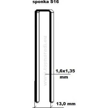 Průmyslová sponka Spona Paslode S16/40mm, S200-S16 (10000ks)
