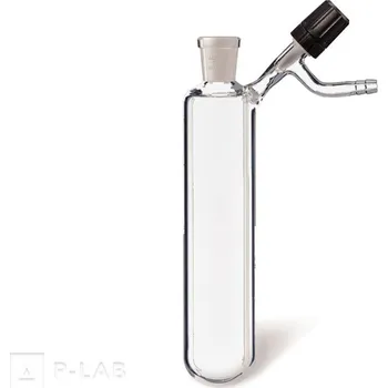 Laboratorní baňka Baňka Schlenkova válcová s PTFE postranním ventilem | DURAN® (Objem (ml): 100, Zábrus : plášť, Balení (ks): 1)