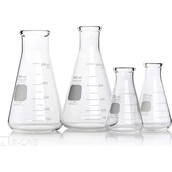 Baňka Erlenmeyerova úzkohrdlá silnostěnná | PYREX® (Objem (ml): 500, Průměr baňky (mm): 101, ID hrdla (mm): 31, Výška (mm): 176, Balení (ks): 1)