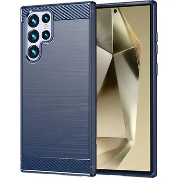 Pouzdro na mobilní telefon Techsuit Kryt Samsung Galaxy S23 Ultra Armored Carbon modrý
