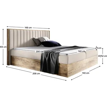 Postel Boxspringová postel SUSAN 4 Tempo Kondela