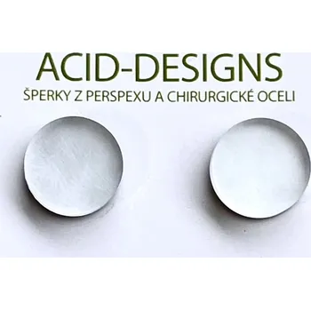 Náušnice Acid designs Náušnice pecky mléčné bílé