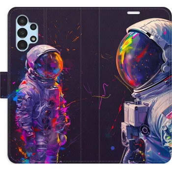 Pouzdro na mobilní telefon Flipové pouzdro iSaprio - Neon Astronaut 02 - Samsung Galaxy A13 / A13 5G