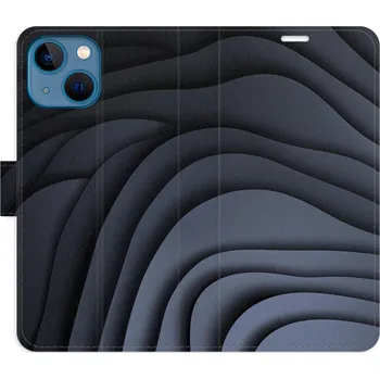 Pouzdro na mobilní telefon Flipové pouzdro iSaprio - Dark Waves - iPhone 13 mini