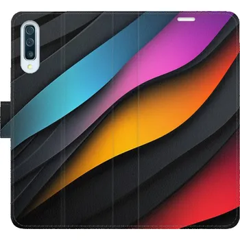 Pouzdro na mobilní telefon Flipové pouzdro iSaprio - Color Waves - Samsung Galaxy A50