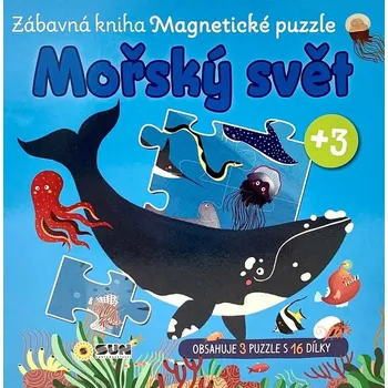 Mořský svět Zábavná kniha Magnetické puzzle - 978-80-7687-345-2