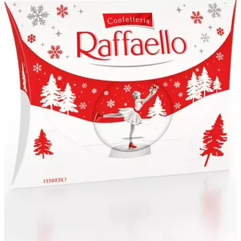 Bonboniéra Ferrero RAFFAELLO 270 g PILLAR BOX zimní motiv (luxusní dárkové balení s mašlí)
