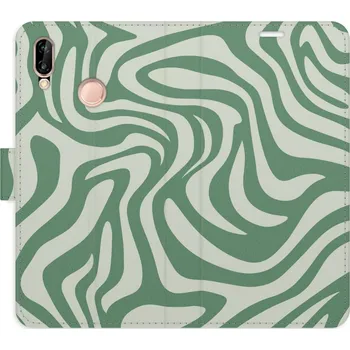 Pouzdro na mobilní telefon Flipové pouzdro iSaprio - Zebra Green 02 - Huawei P20 Lite
