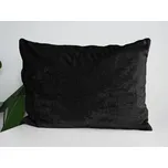 XPOSE® Mikroplyšový povlak na polštář - černý 50x70 cm, Mikroplyš + Prodloužená možnost vrácení zboží do 50 dnů