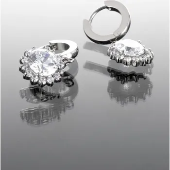 Náušnice Prosperk Náušnice z chirurgické oceli zdobené krystalem ocelová S3836