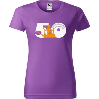 Dámské tričko DOBRÝ TRIKO Dámské tričko s potiskem Jsem střelená 50 let Barva: Fialová, Velikost: XS