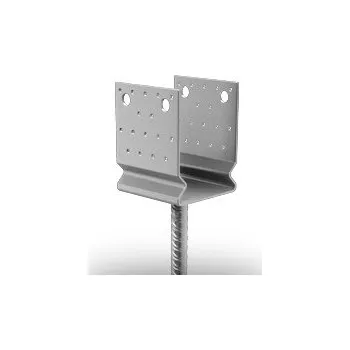 Kotevní patka, prvek Typ U s prolisem 120 x 120 do betonu