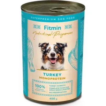 Krmivo pro psa Fitmin Dog konzerva Monoprotein Turkey 400g
