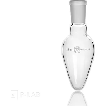 Baňka hruškovitá se zábrusem | PYREX® (Objem (ml): 5, Zábrus NZ: 14/23, Výška (mm): 67, Průměr (mm): 23, Balení (ks): 1)