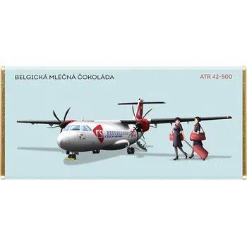 Čokoláda Čokoláda 100 g mléčná RETRO letadlo ATR 42-500