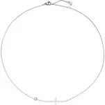 Ocelový náhrdelník křížek se zirkonem Matheus