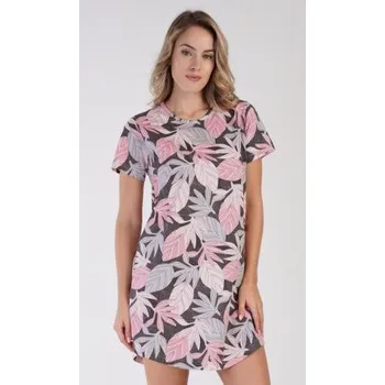 Dámská noční košile Dámská košile Vienetta Secret Eva lososová XL