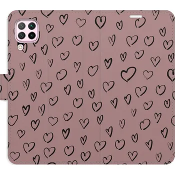 Pouzdro na mobilní telefon Flipové pouzdro iSaprio - Heart Dark 02 - Huawei P40 Lite