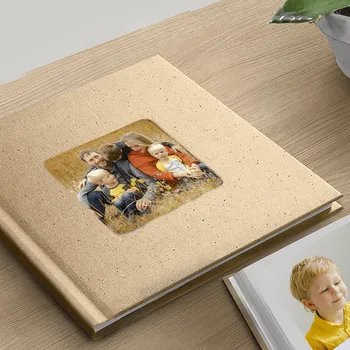 Fotokniha Nejlepší VELKÁ foto-kniha a kvalita pro vzpomínky. Desky přírodní - motiv kytičky