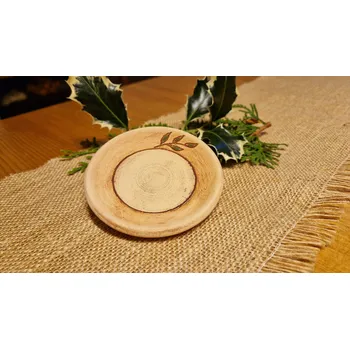 Vánoční dekorace Talířek pod čajovou svíčku 03