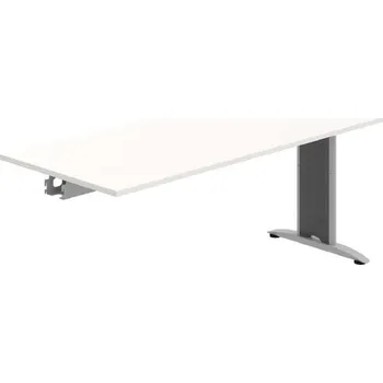 Kancelářský vozík HOBIS kancelářský stůl jednací přídavný rovný - FJ 1800 R, bílá + doprava zdarma