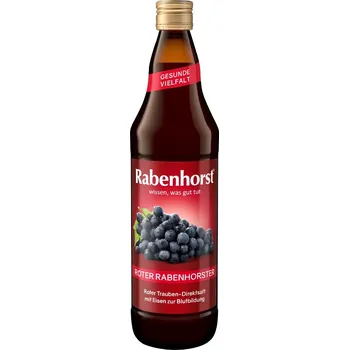 Červená hroznová šťáva se železem 750 ml - Rabenhorst