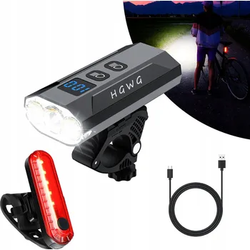 Cyklosvítilna Osvětlení na kolo HGWG 1200lm latarka 5200mAh 1200 lm akumulátor
