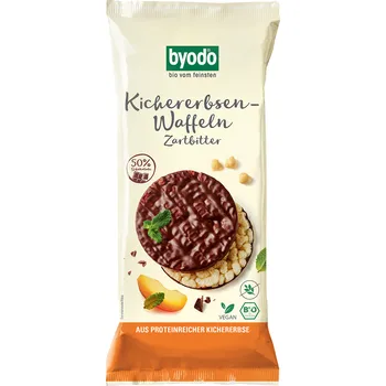 Cizrnové oplatky s hořkou čokoládou bez lepku bio 65 g - Byodo