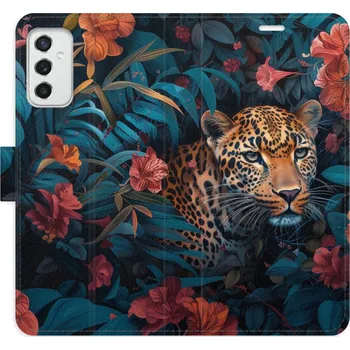 Pouzdro na mobilní telefon Flipové pouzdro iSaprio - Flower Jaguar 02 - Samsung Galaxy M52 5G