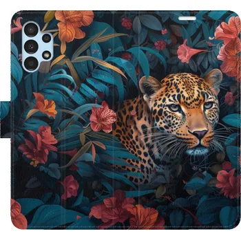 Pouzdro na mobilní telefon Flipové pouzdro iSaprio - Flower Jaguar 02 - Samsung Galaxy A13 / A13 5G