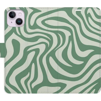 Pouzdro na mobilní telefon Flipové pouzdro iSaprio - Zebra Green 02 - iPhone 14 Plus
