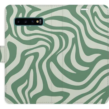 Pouzdro na mobilní telefon Flipové pouzdro iSaprio - Zebra Green 02 - Samsung Galaxy S10