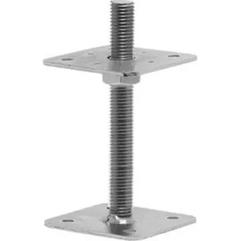 Patka dřevěného pilíře 110 x 110 x 330 výška/ M24 navařená matice