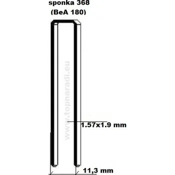 Průmyslová sponka Spona 368/180/20 ZN PR (20000ks)