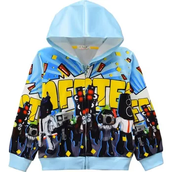 Chlapecký svetr Pohodlná dětská mikina s kapucí "Skibidi Toilet " Barva: 36143, Velikost: 120/5-6 let