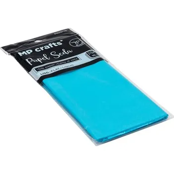 Balící papír Hedvábný balicí papír 500 x 660 mm, světle modrý, 10 archů