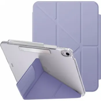 Pouzdro na mobilní telefon UNIQ Camden Click pouzdro s origami stojánkem a prostorem na Apple Pencil pro iPad Air 13" (2024/2025) - fialové