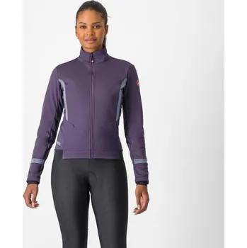 Cyklistická bunda CASTELLI Cyklistická zateplená bunda - DINAMICA 2 - fialová