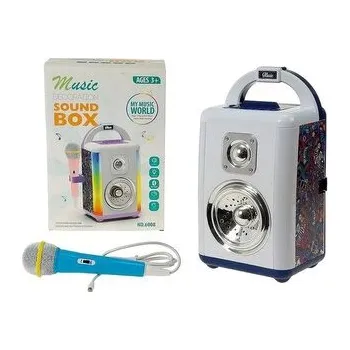 Hudební nástroj pro děti Zestaw głośnik z mikrofonem na baterie