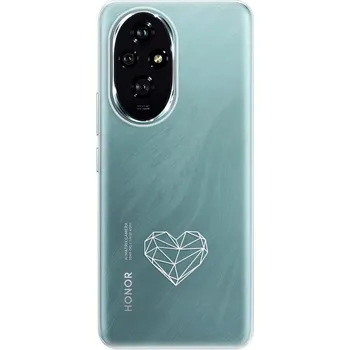 Pouzdro na mobilní telefon Silikonové pouzdro iSaprio - Honor 200 - čiré Digital Love (Odolný silikonový kryt, obal, pouzdro iSaprio - Honor 200 - čiré Digital Love - skvělá ochrana a pružnost, stylový UV potisk, lehkost, tiskne se v České republice)